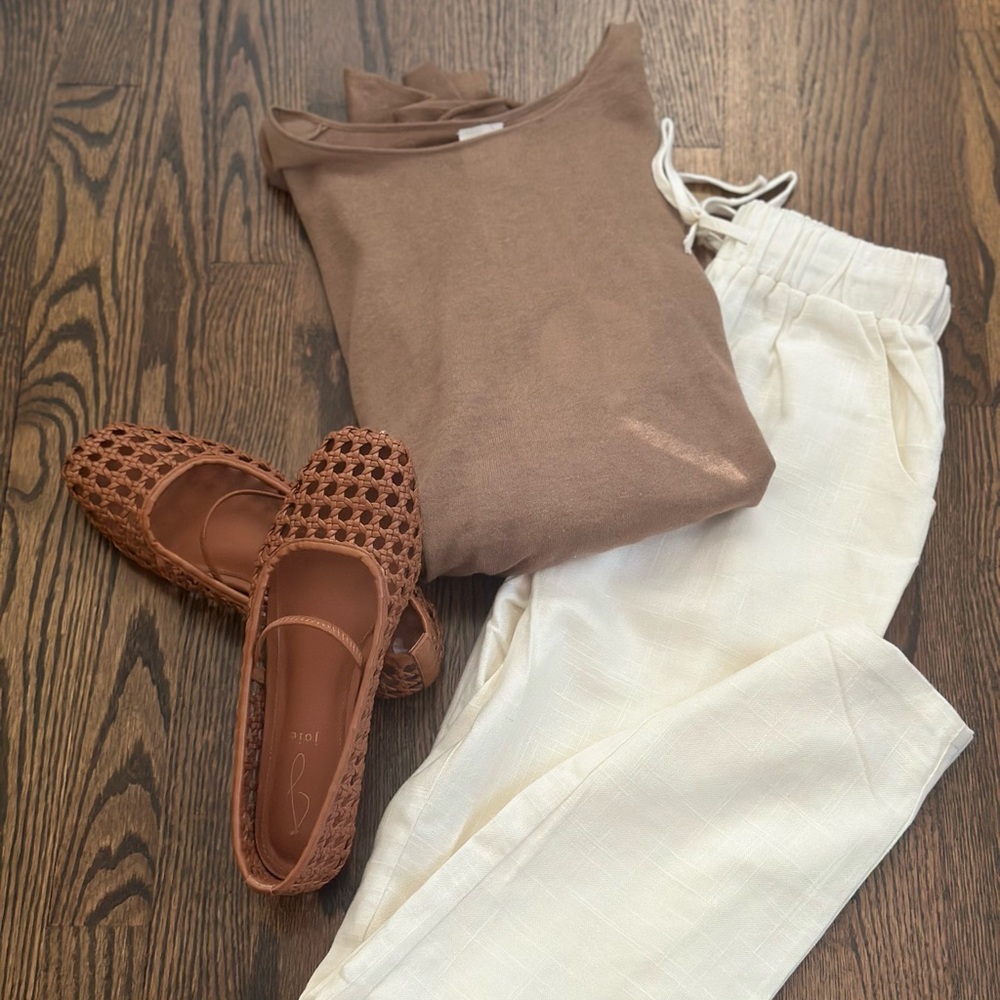 Hot & Delicious Ivory Drawstring Pants - Picture 15 of 15